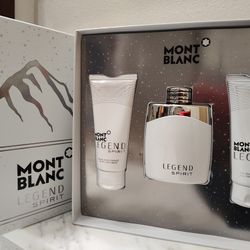 New MONTBLANC Legend Spirit men's fragrance gift set. - $89