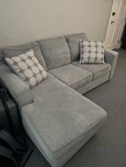 Gray sectional couch
