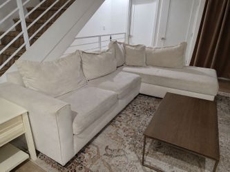 Soft Beige L-shaped couch