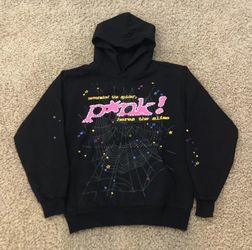 Black And Pink Spider Hoodie 