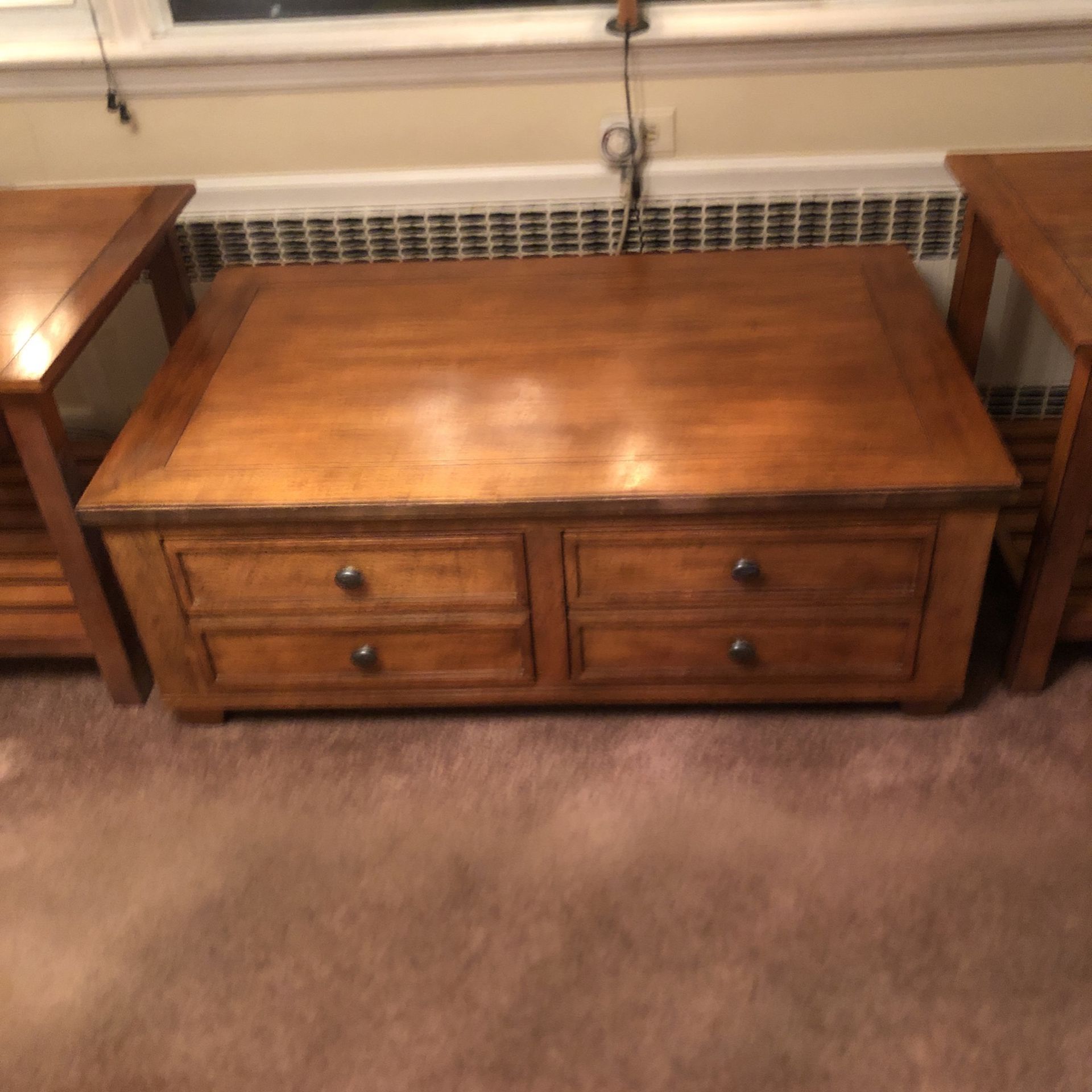 Ethan Allen Cassidy Coffee Table And End Tables