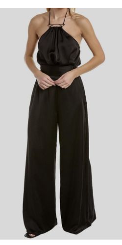 Ramy Brook Women's Black Halter Pluto Jumpsuit Size 16