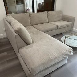 Light Grey Right Side Sectional