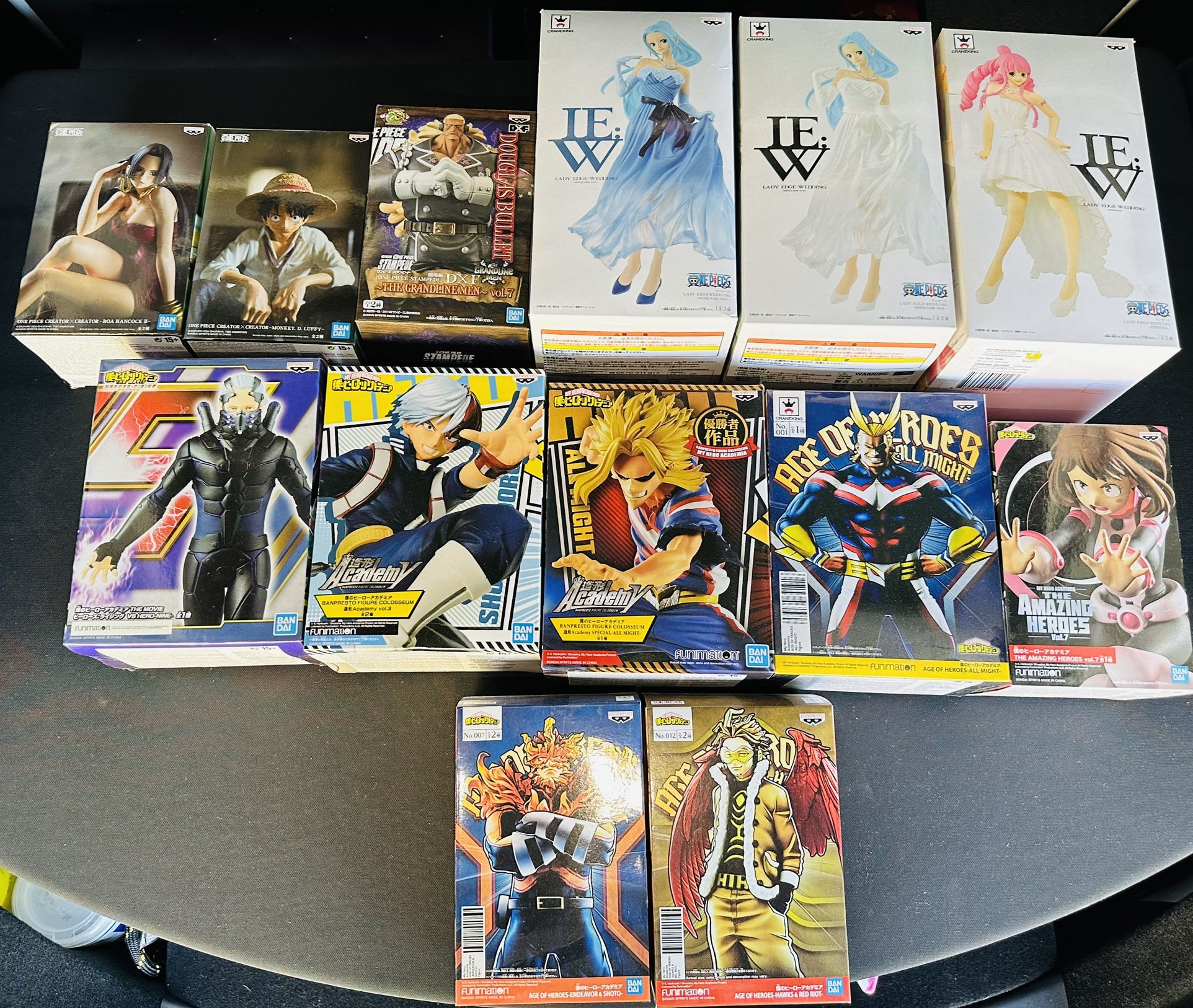 One piece My hero academia anime figure