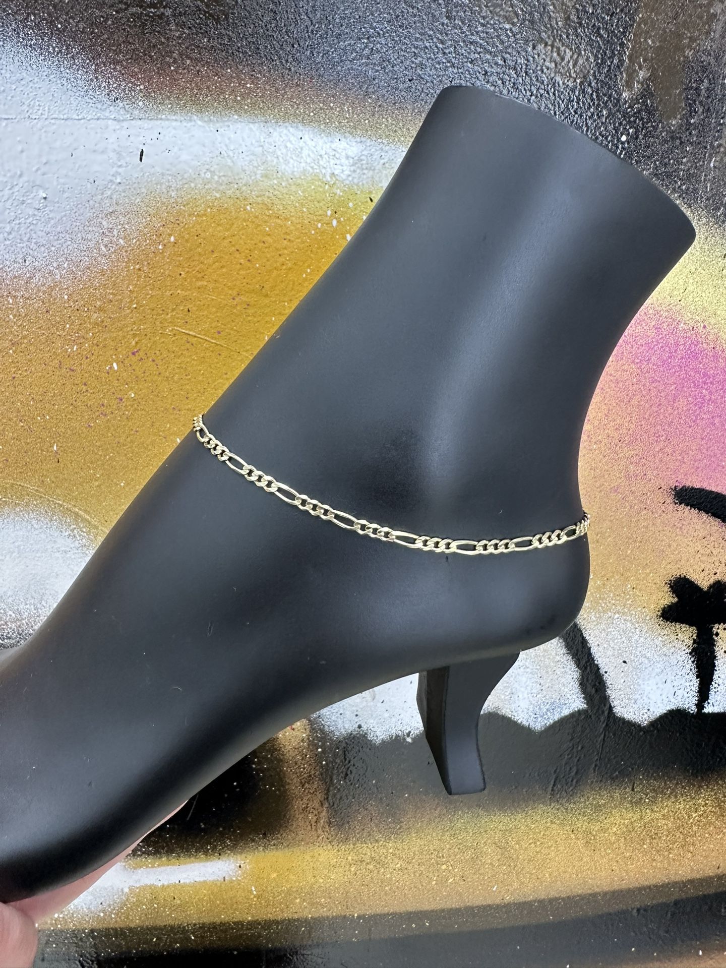 10k FIGARO ANKLET