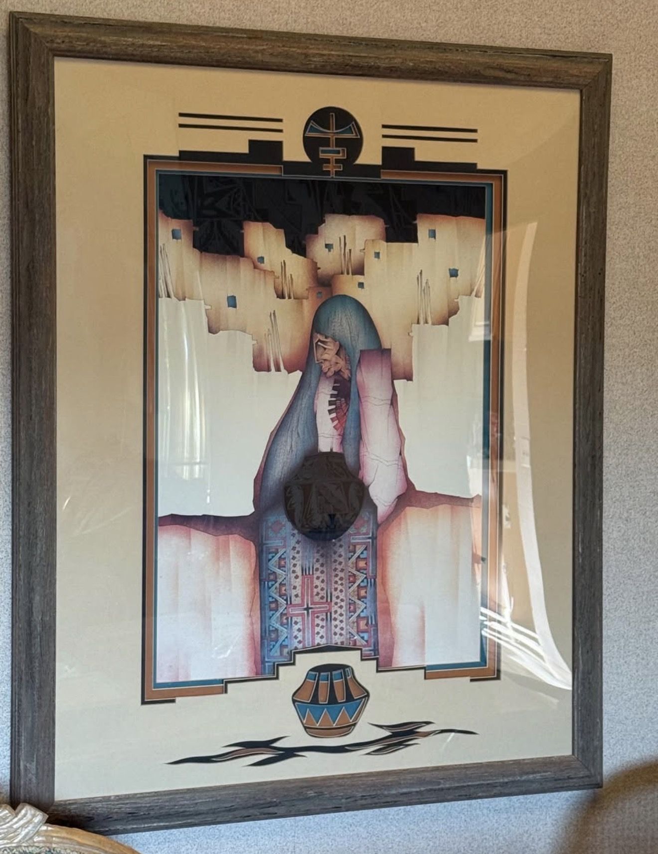 Stunning Large Southwestern Art Print — Custom Framed & Matted