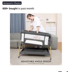 Jimglo 3-in-1 Bedside Rocking Bassinet Crib