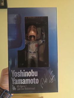 Yamamoto game 7 Last Out bobblehead