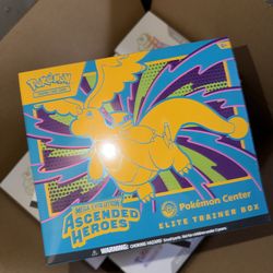 Pokemon center Ascended heroes ETB Sealed box
