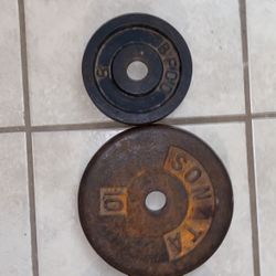 weights and bar 