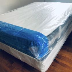 Set Queen Size Mattress 12”thick+Box Spring Brand New Delivery 🚚 