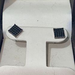 black diamond earrings for men or women