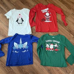 Girls Christmas Shirts 7/8 (4)