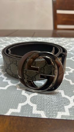 Gucci belt GG buckle  monogram 42 in