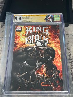 King in Black #1 CGC 9.4 Signed Clayton Crain Variant