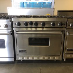 Viking 36”Wide All Gas Range Stove Stainless Steel With 6Burners 