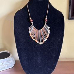 Stylish Bohemian Fring Pendant Necklace 