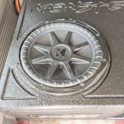 Kicker Cvx 12 In a Sound Solutions Box  Tuned To 35 Hertz 