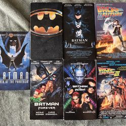 Batman Vhs Tapes & Back To The Future Vhs