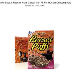 Travis Scott’s Reese’s Puffs - $20