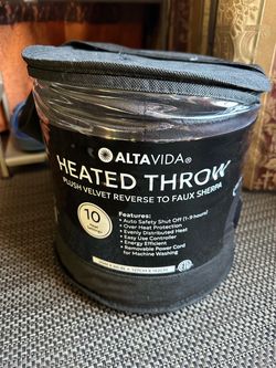 Brand New AltaVida Heated Throw Blanket