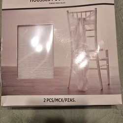 2 PCS Chair Covers White