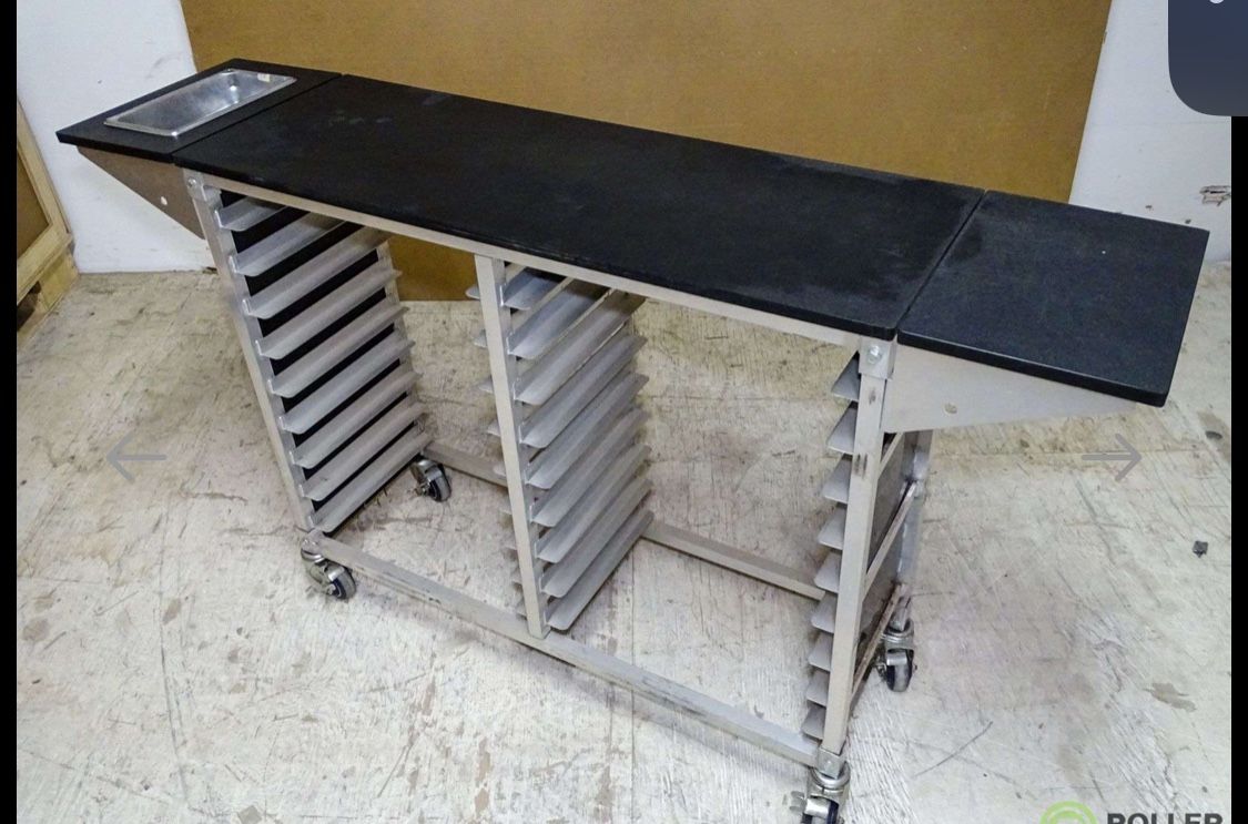 KELMAX 4H7120-R ALUMINUM PASTRY CART
