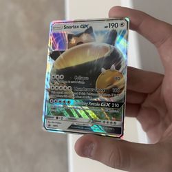 Pokemon Card Snorlax GX SM05 Sun & Moon Holo Black Star  MP