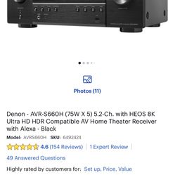Denon Receiver  S660h