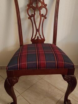 10 Ethan Allen Chippendale Dining Room Chairs With Ball And Claw Feet
