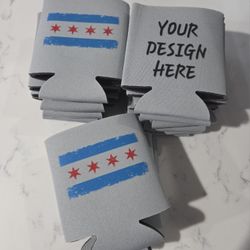 Custom Can Cooler/koozie $4 Ea. $5 For Double Sided (Purchase Minimum Of 4)