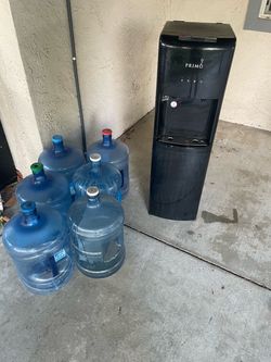 Primo Water Cooler Dispenser with 5-Gallon Jugs