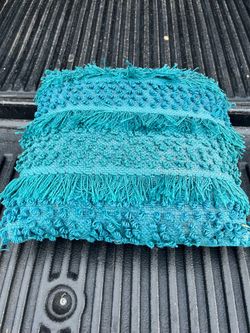 Blue Outdoor Patio Furniture Pillow