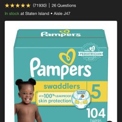 pampers cruises diapers $33/each
