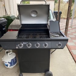 BBQ Grill and Propane Tank