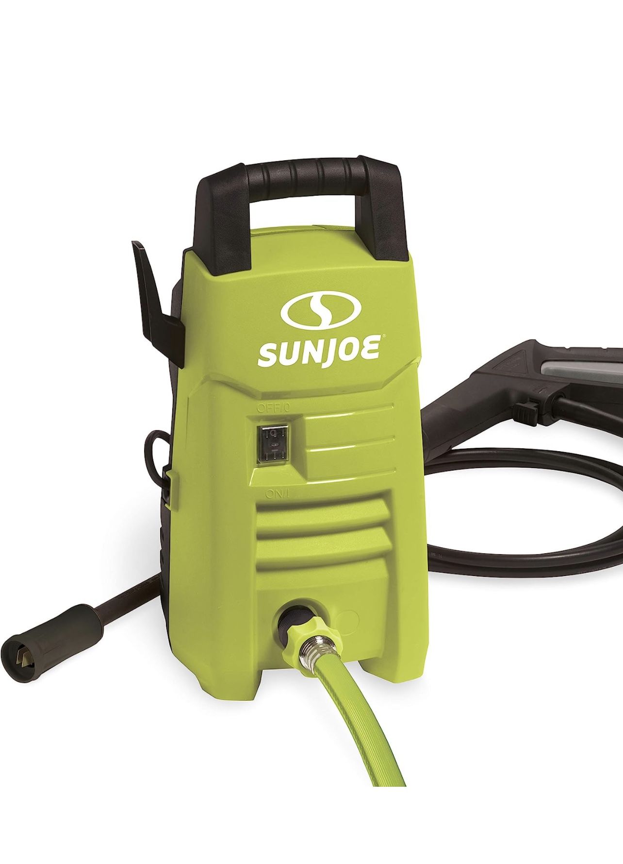 Sun Joe SPX201E 1350 Max PSI 1.45 GPM 10-Amp Electric Pressure Washer, Green