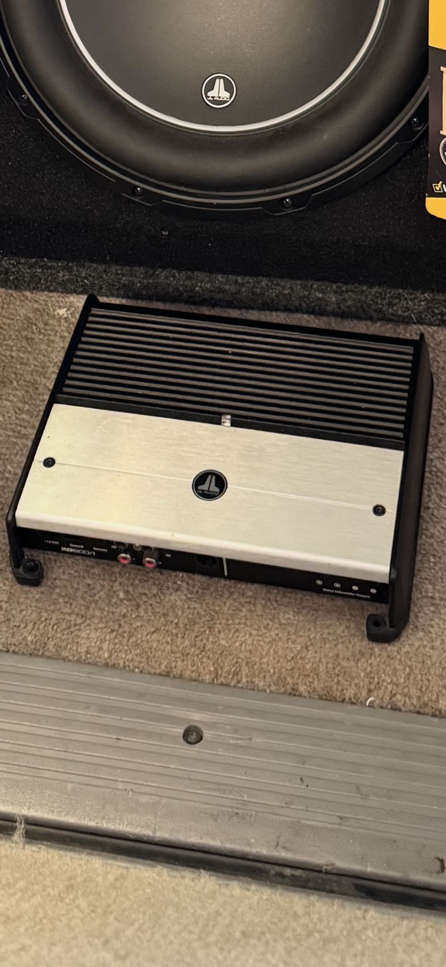 JL Audio XD600 1v2 Mono Amp With 10” Skar Sub And Box. Make Offer!!