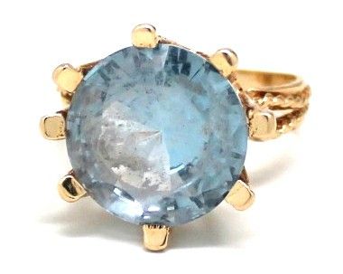 Ladies Aquamarine/14K Birthstone Ring