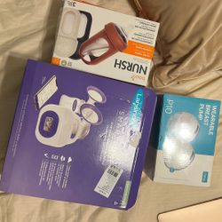 Wearable Breast pump + Regular Breast Pump + Bottles 
