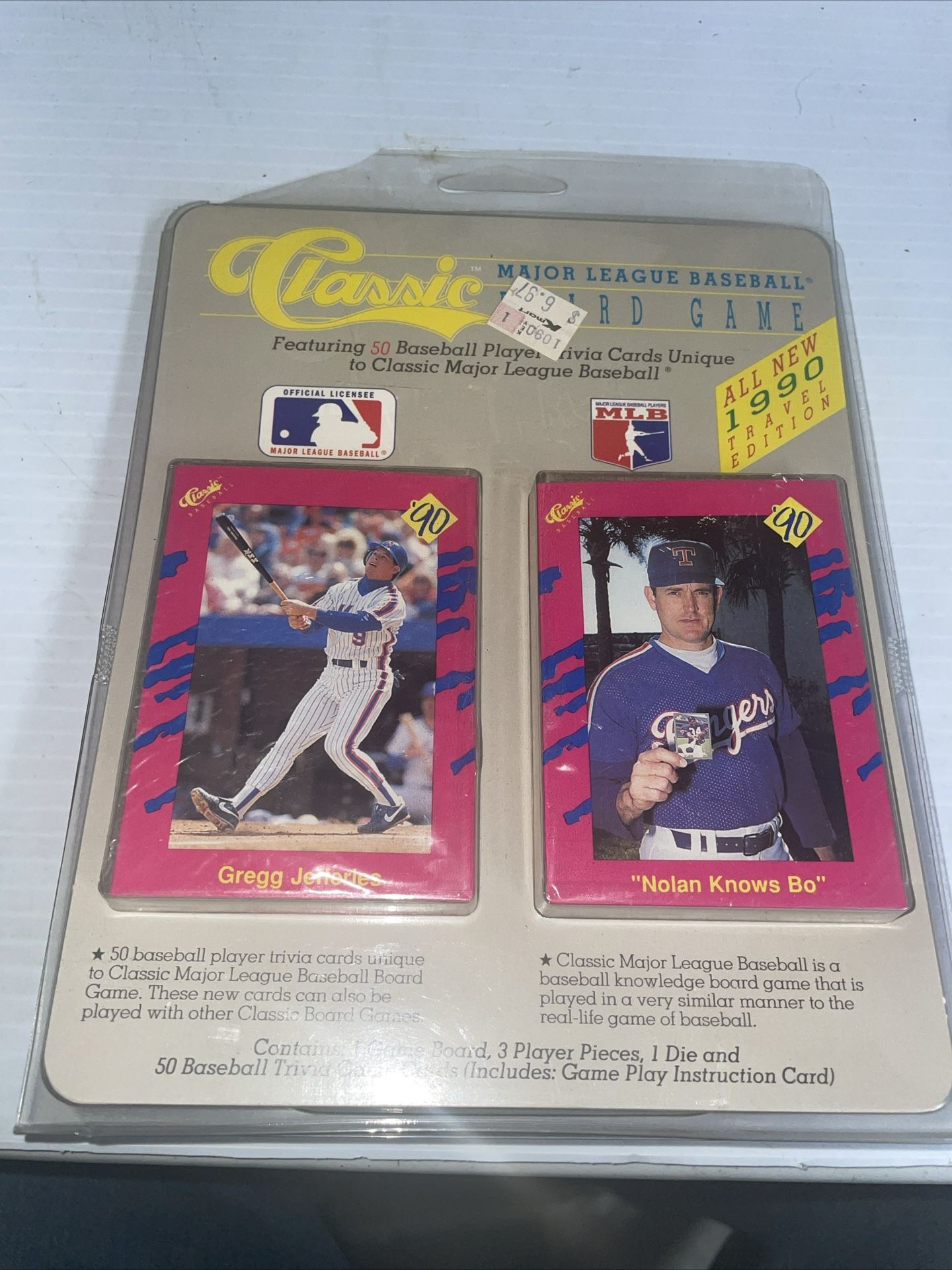 1990 Classic Update Baseball Card MLB Board Game Travel Edition Complete Set