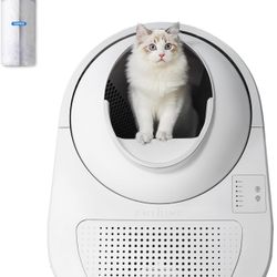 CATLINK Self Cleaning Cat Litter Box, Automatic Cat Litter Box, Double Odor Removal, Cat Litter Box for Cats from 3.5 pounds to 22 pounds (Young Versi