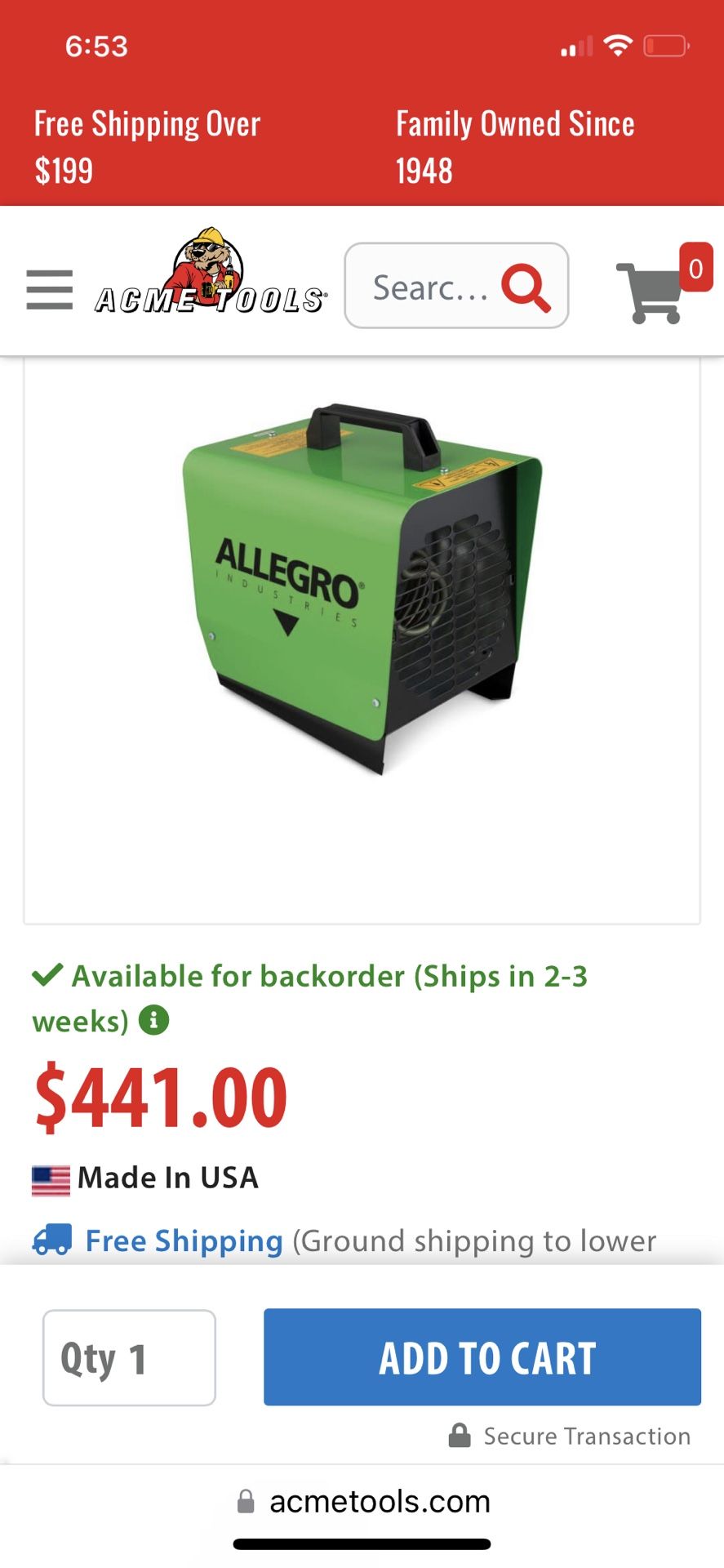 Allegro Heater