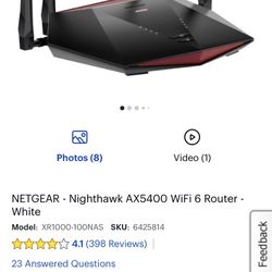 NIghthawk AX5400 Gaming Router