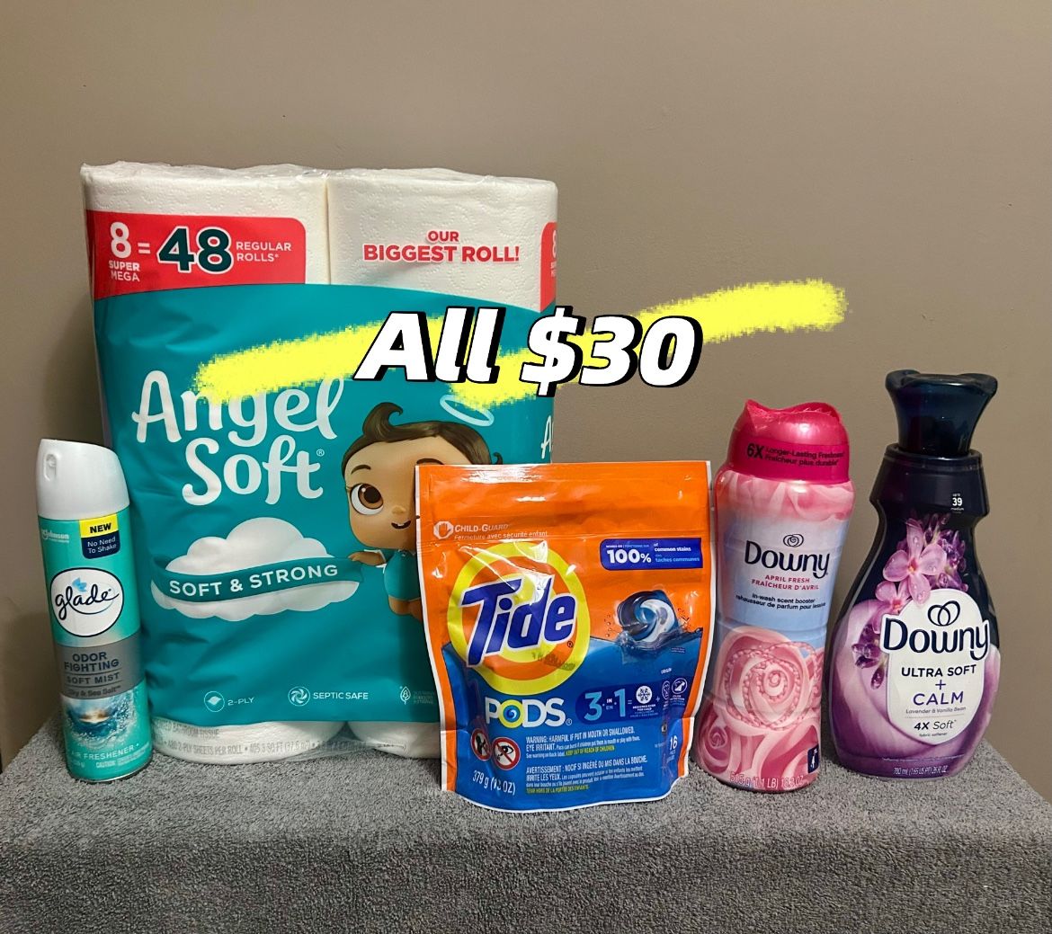 Tide Pods Downy Household Bundle