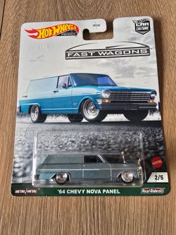 Hotwheels 64 Chevy Nova Panel Real Riders