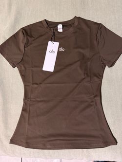 Alo Yoga Brown Short Sleeve T-Shirt