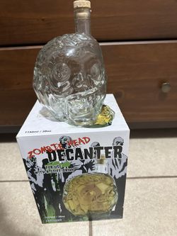Zombie head decanter