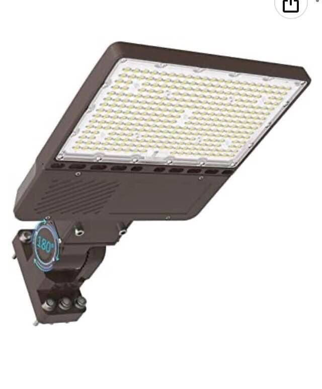 #4897 200W LED Parking Lot Light UL & DLC Listed 28000LM with Dusk to Dawn Photocell Outdoor Commercial