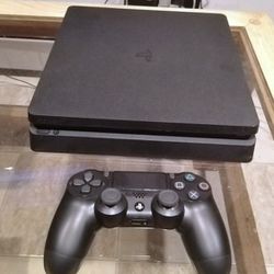 Slim PlayStation 4 console and Controller