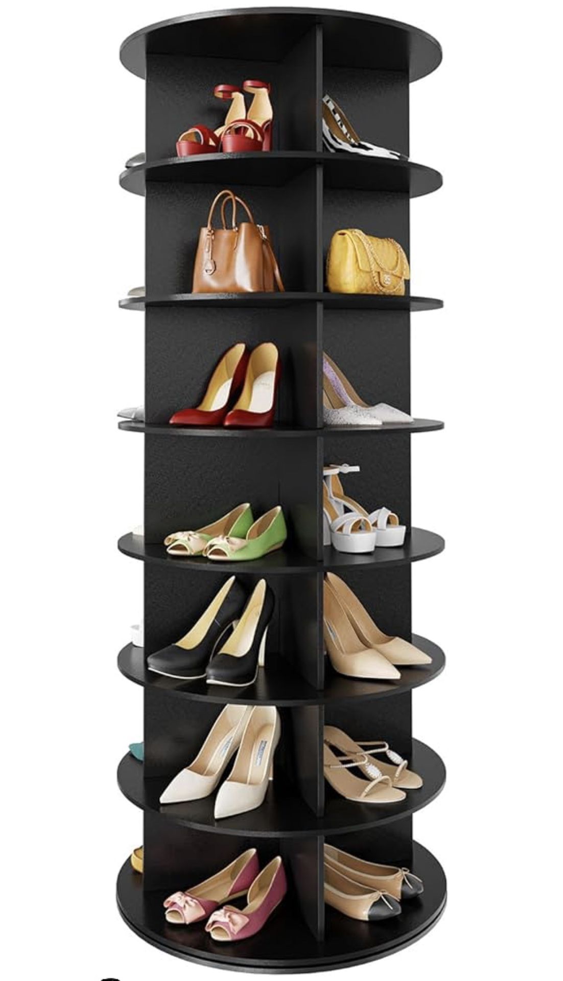 SpaceAid 7 Tier Rotating Shoe Rack Tower